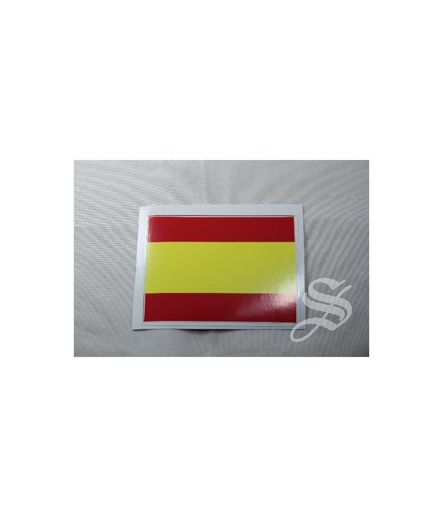 ADHESIVO 80 X 60 MM BANDERA ESPAÑA