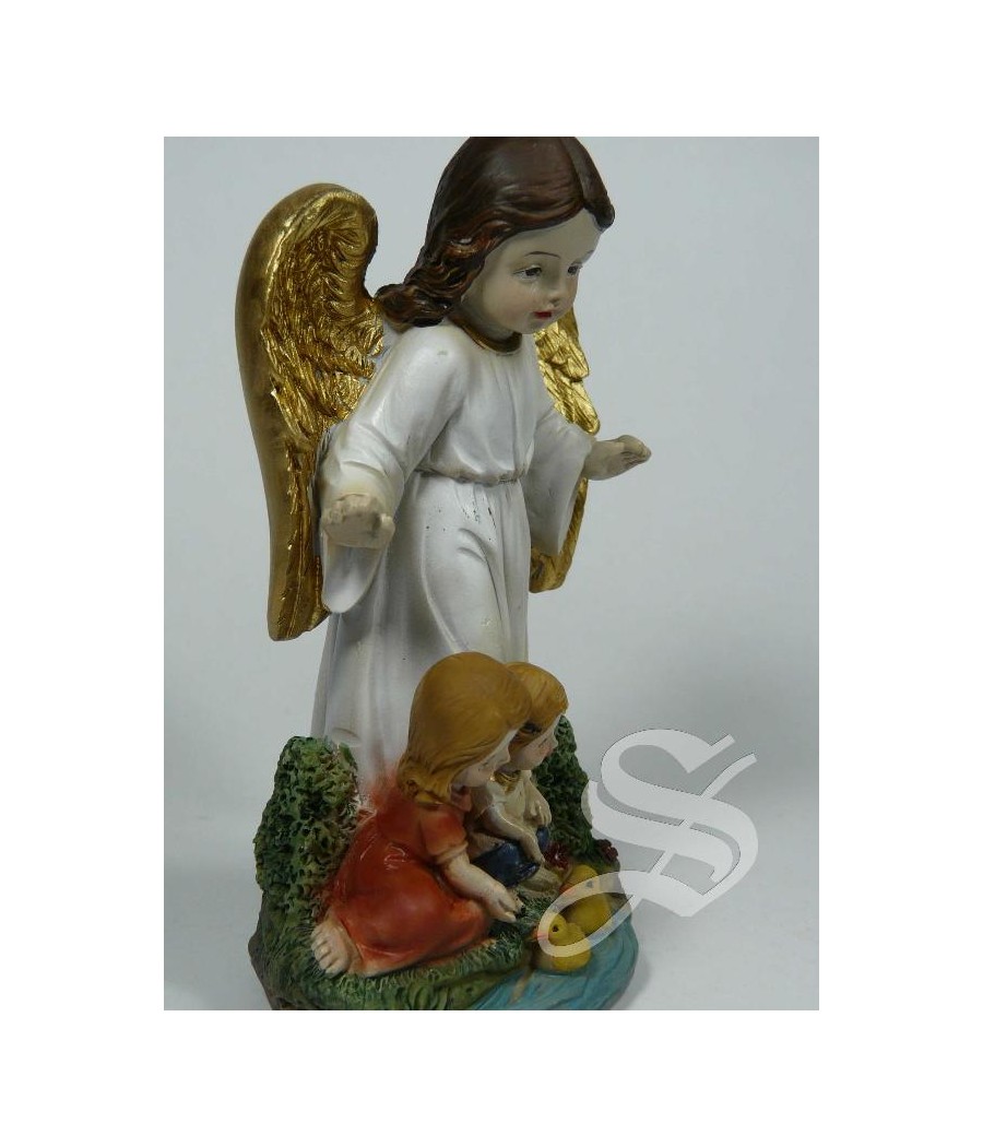 ANGEL DE LA GUARDA CON NIÑOS Y PATITOS