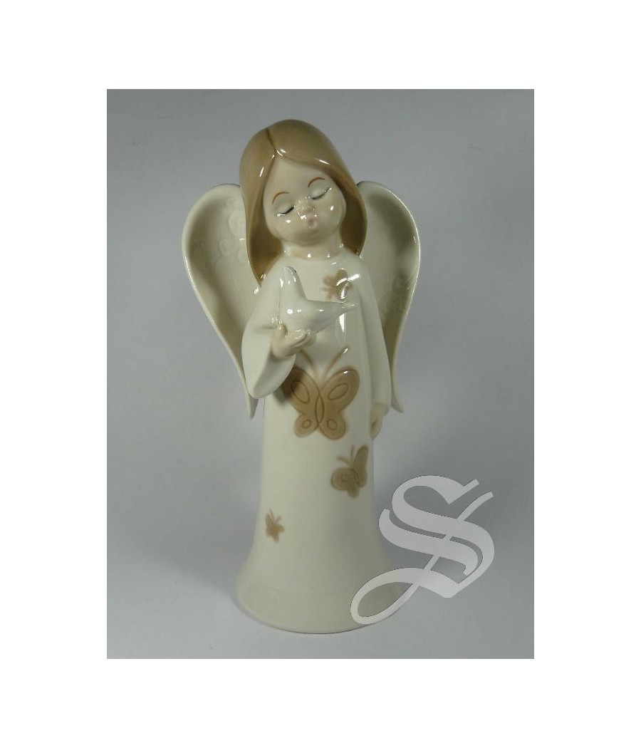 ANGEL PORCELANA 18,5 CM. EN CAJA REGALO