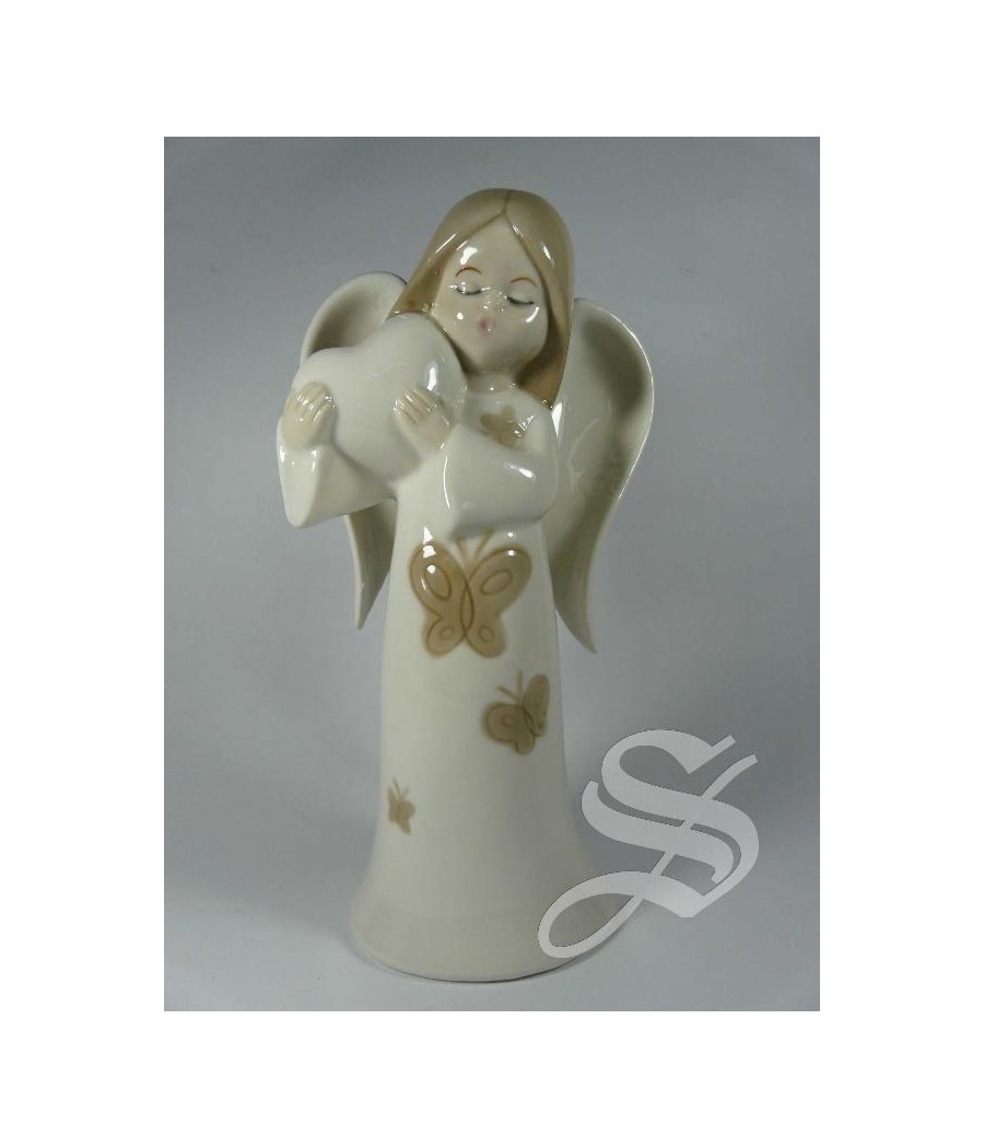 ANGEL PORCELANA 18,5 CM. EN CAJA REGALO