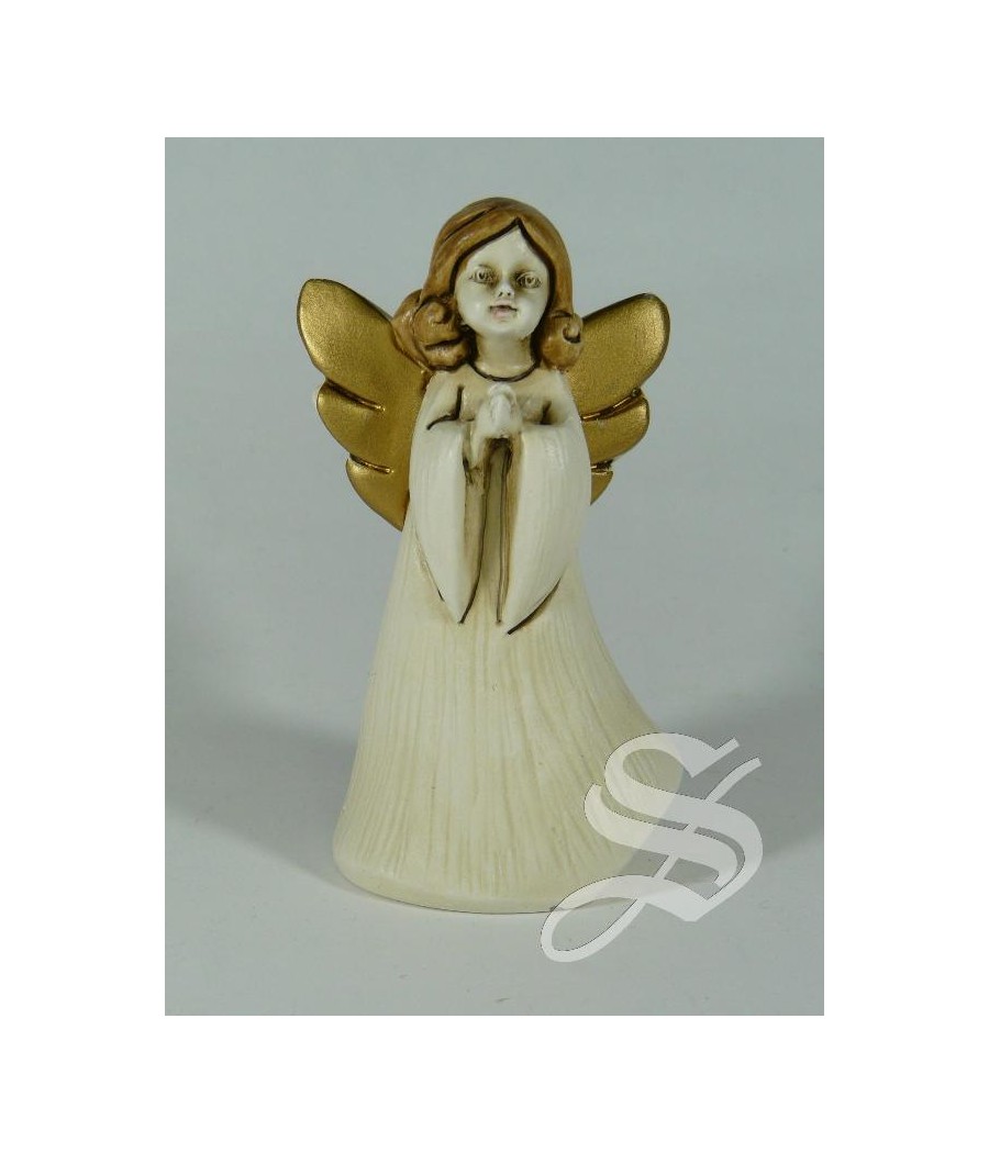 ANGEL RESINA BLANCA REZANDO 9 X 5,5 CM.