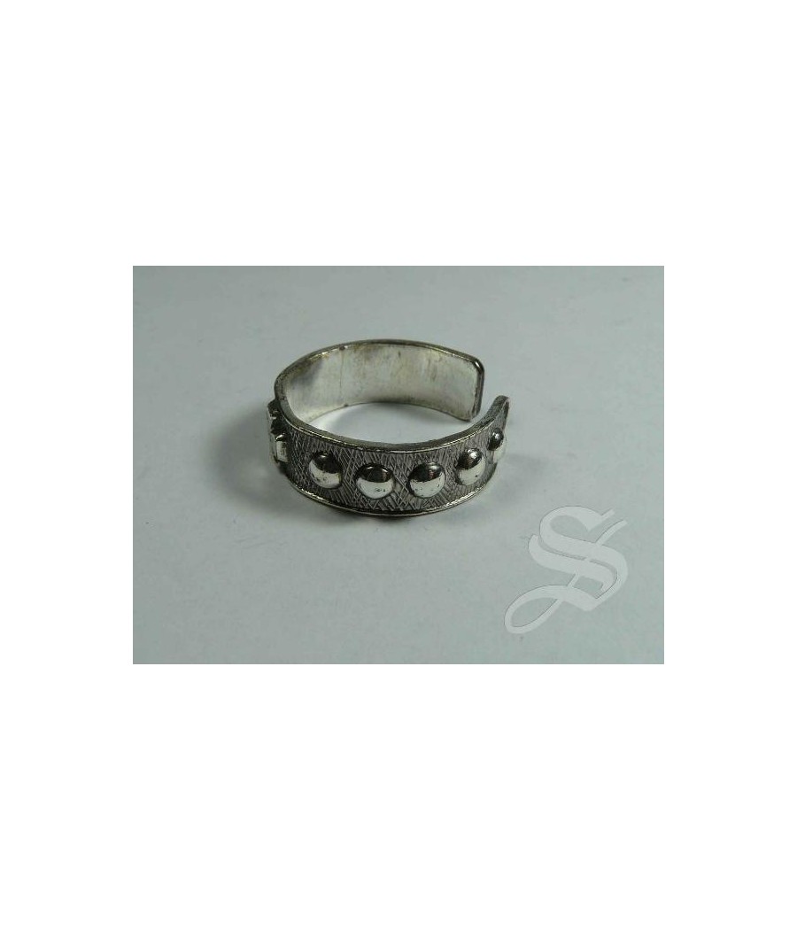 ANILLO ROSARIO REGULABLE PLATEADO