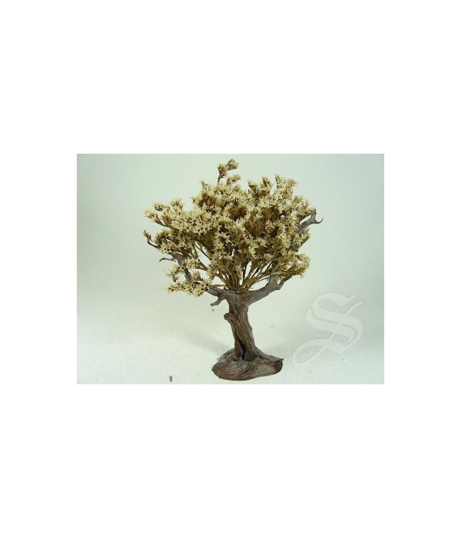 ARBOL 14 CM. FLOR BLANCA FIG. 8-12 CM.