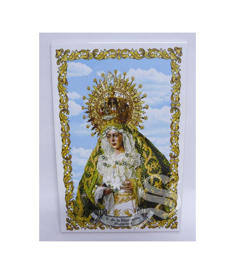 AZULEJO CERAMICA VIRGEN MACARENA CALCA AL HORNO 20 * 30 AGUANTA INTEMPERIE