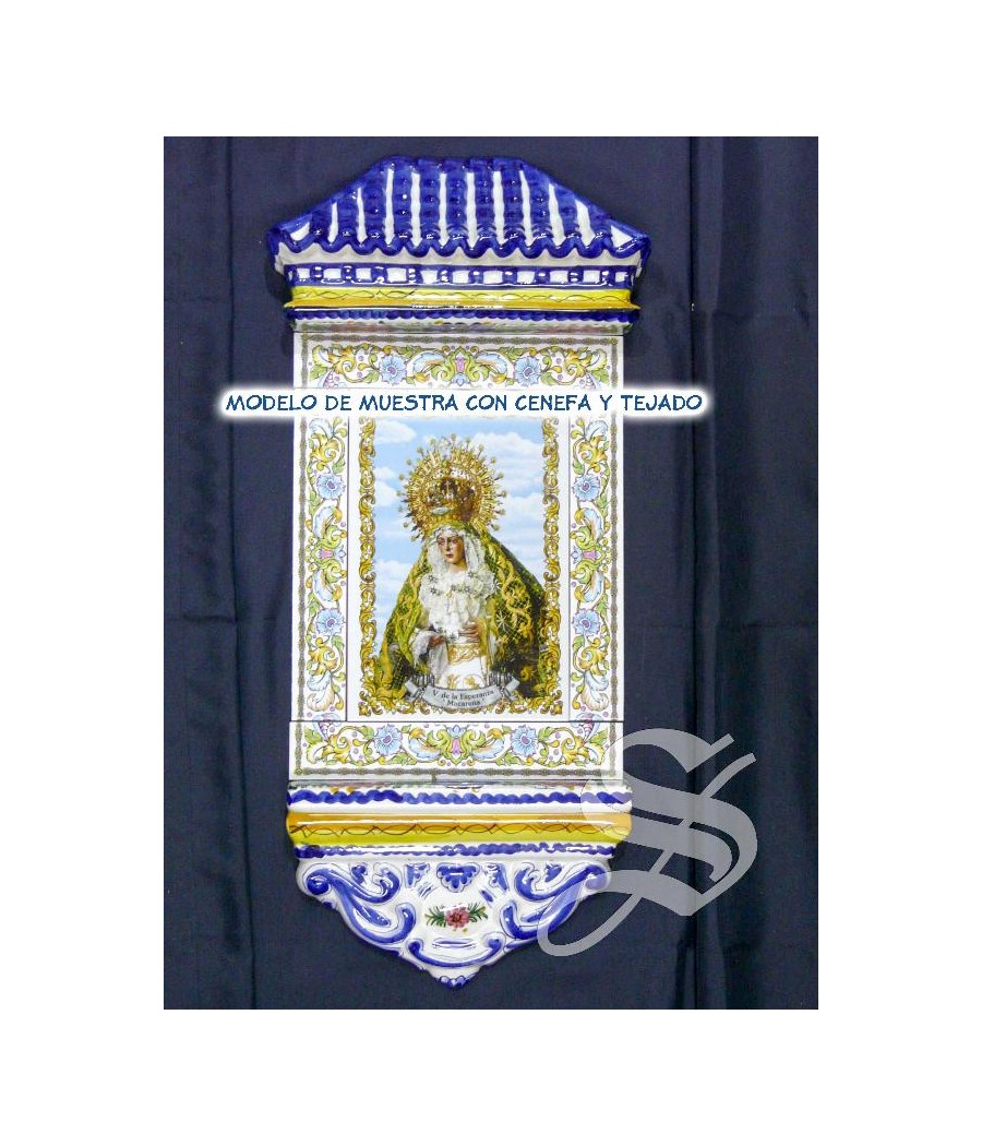 AZULEJO CERAMICA VIRGEN MACARENA CALCA AL HORNO 20 * 30 AGUANTA INTEMPERIE