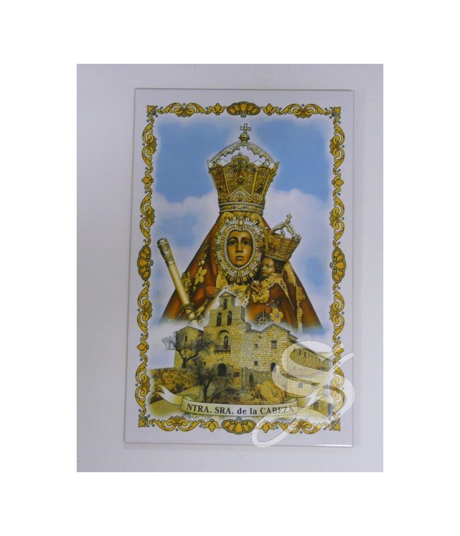 AZULEJO VIRGEN DE LA CABEZA 25 * 40 CM PARA INTERIOR O INTEMPERIE