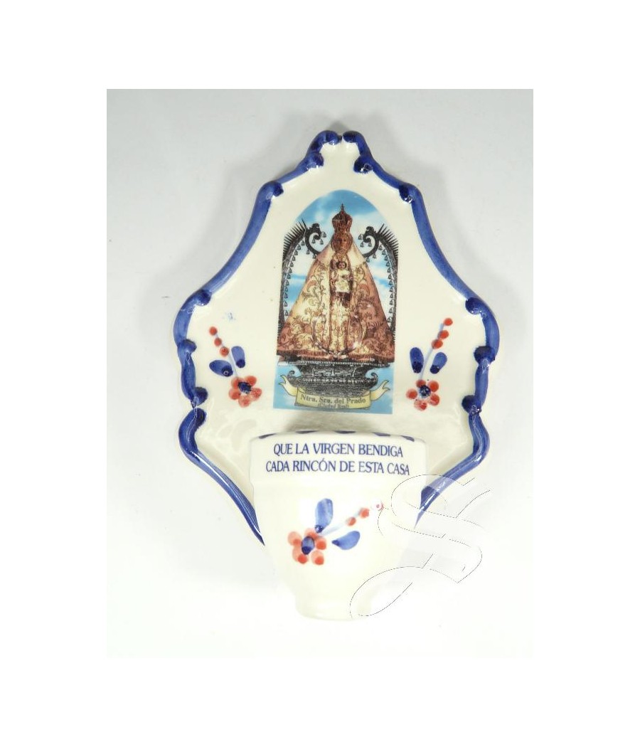 BENDITERA CERAMICA VIRGEN DEL PRADO 20 * 14