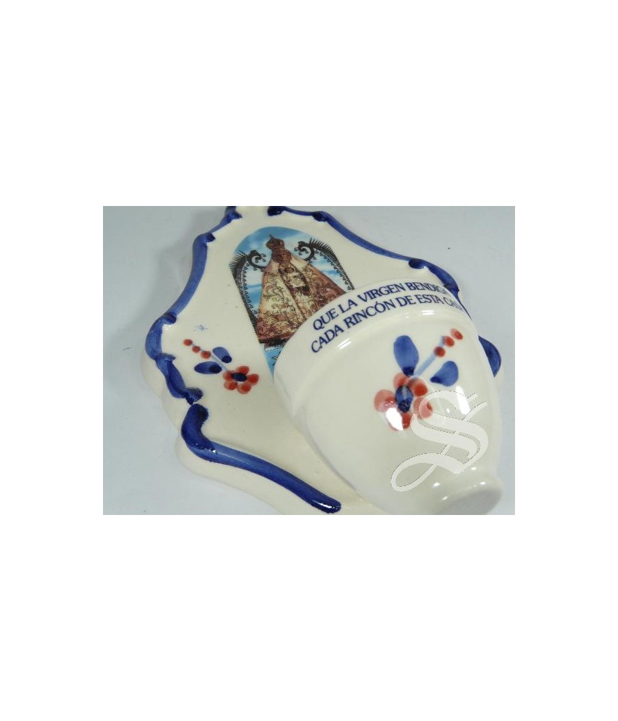 BENDITERA CERAMICA VIRGEN DEL PRADO 20 * 14