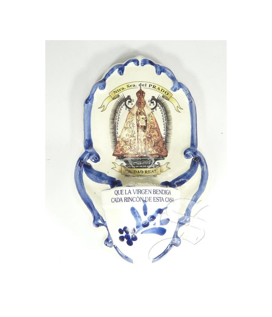 BENDITERA CERAMICA VIRGEN DEL PRADO 20 * 14