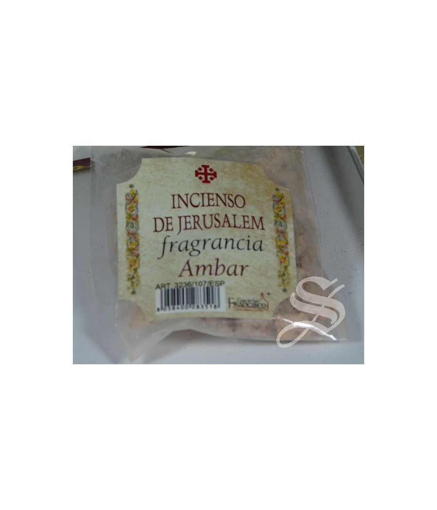 BLISTER INCIENSO DE AMBAR DE JERUSALEM 25 GRS.CON CARBON 10 PASTILLAS