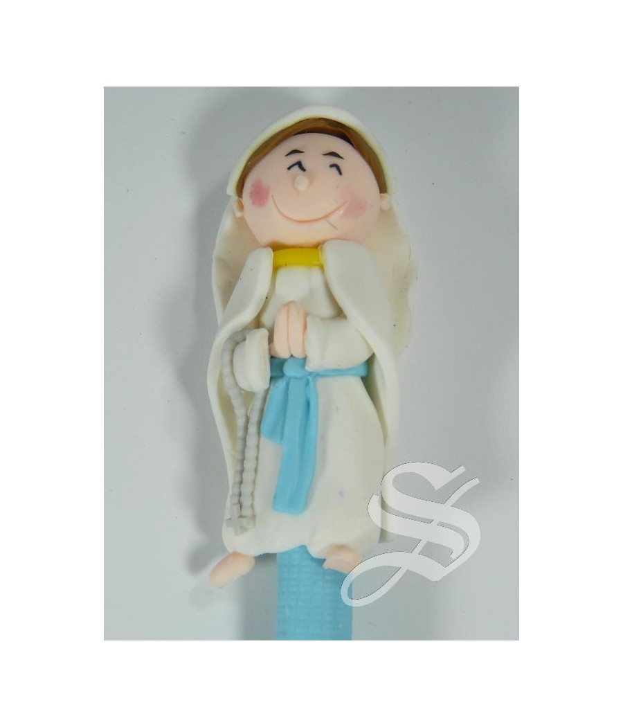 BOLIGRAFO VIRGEN DE LOURDES FIMO