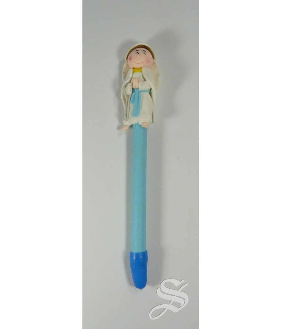 BOLIGRAFO VIRGEN DE LOURDES FIMO