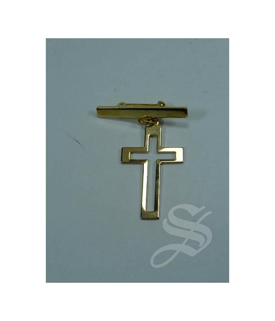 BROCHE LISO CRUZ COMUNION