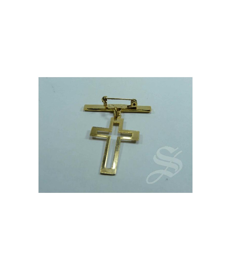 BROCHE LISO CRUZ COMUNION