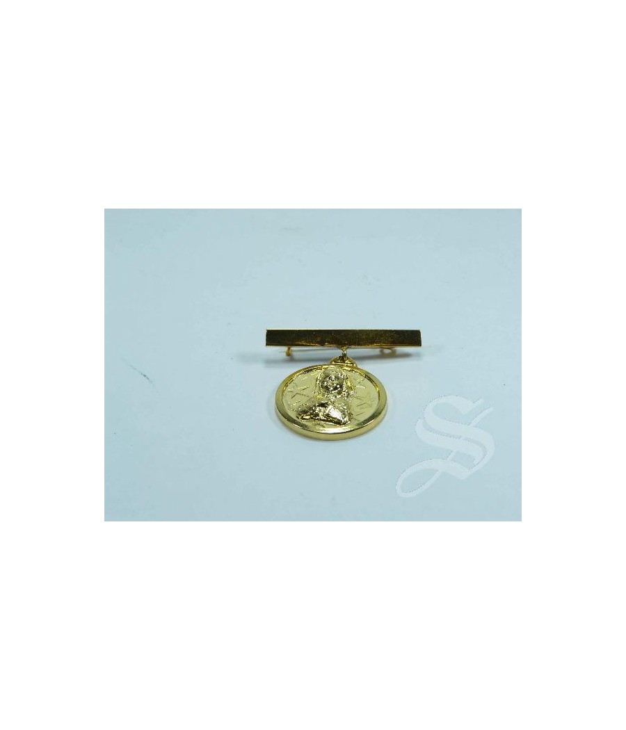 BROCHE LISO MEDALLA COMUNION