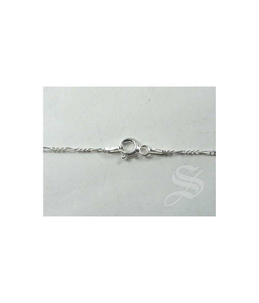 CADENA PLATA FIGARO 50*40 CM.