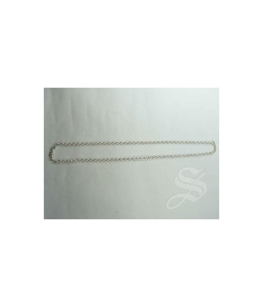 CADENA PLATA ROLO 1 X 50 CM.