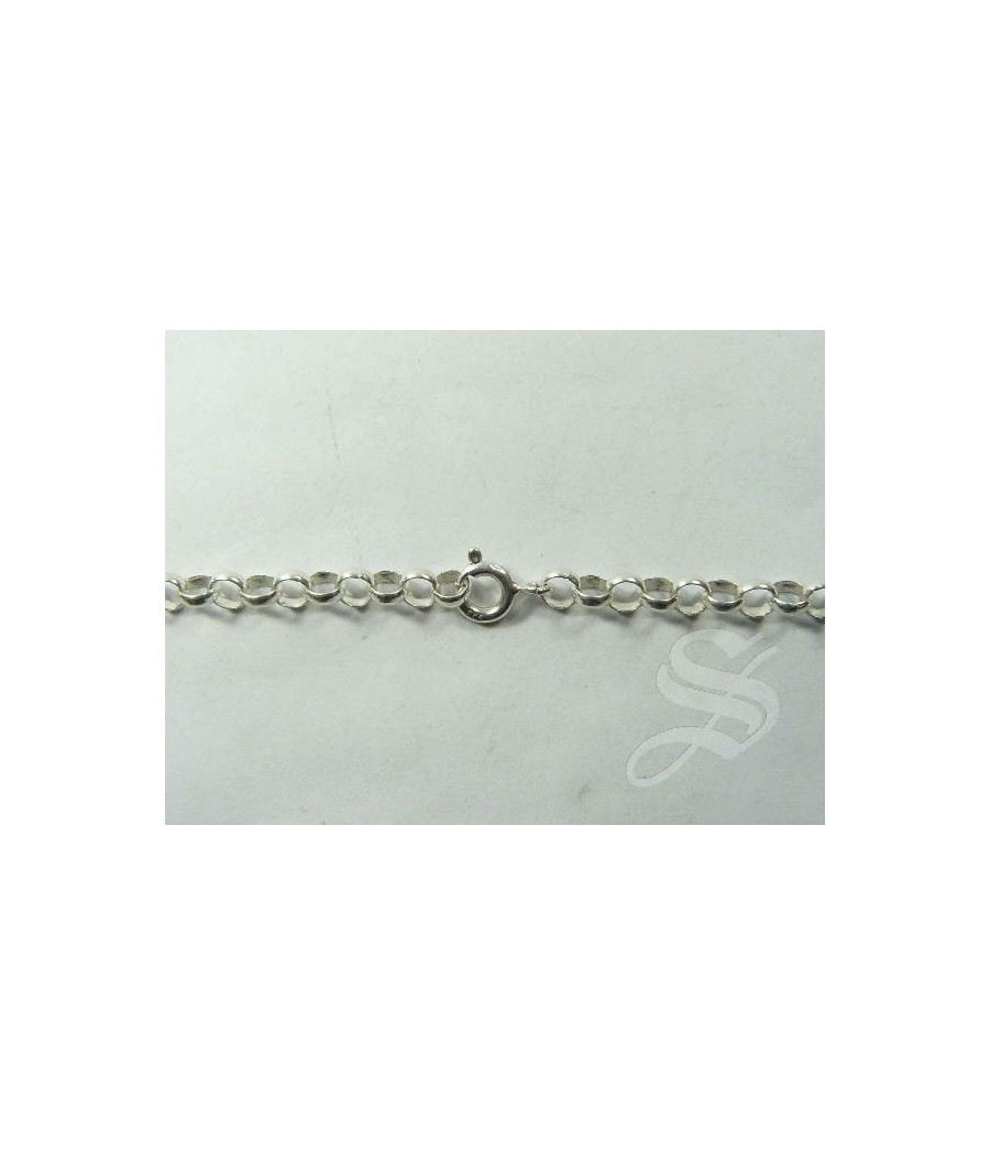CADENA PLATA ROLO 15MM * 40CM.