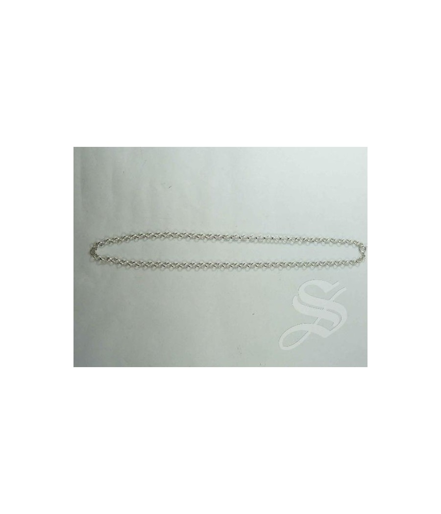 CADENA PLATA ROLO 15MM * 40CM.