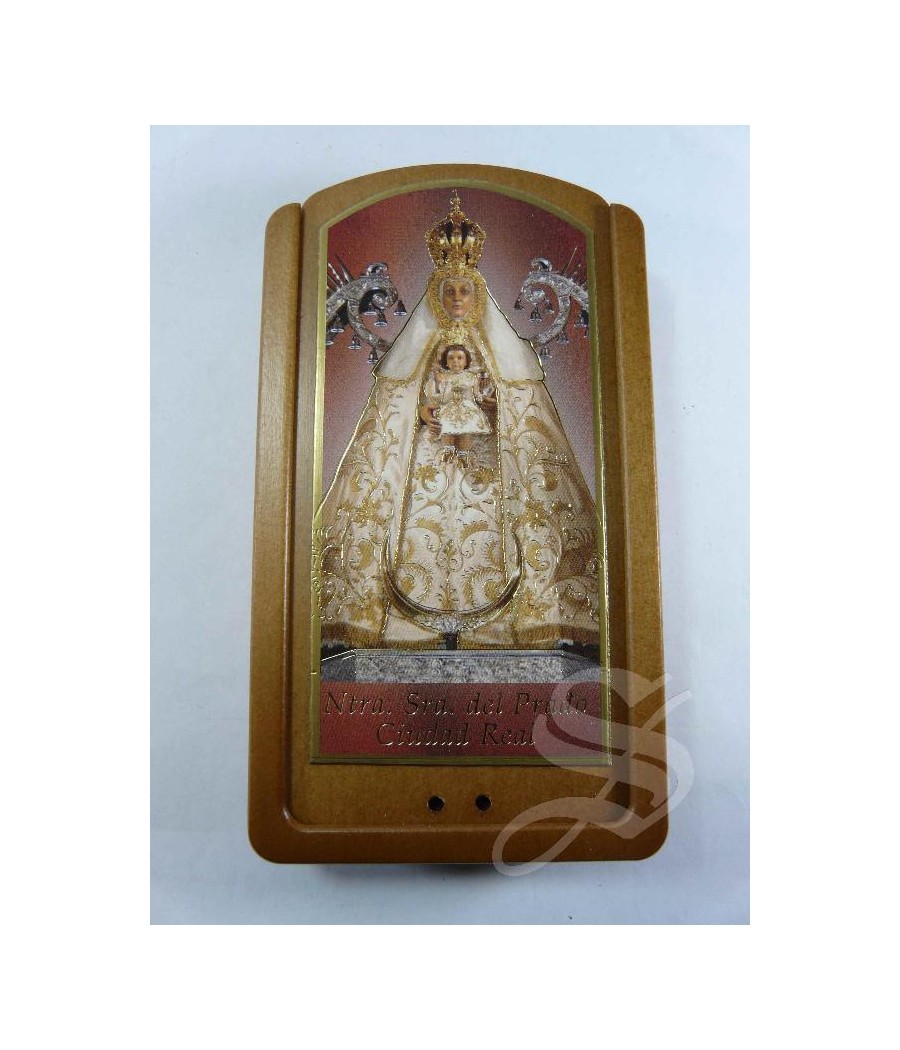 CAJA MADERA VIRGEN DEL PRADO 14*7.5*2.5 CM