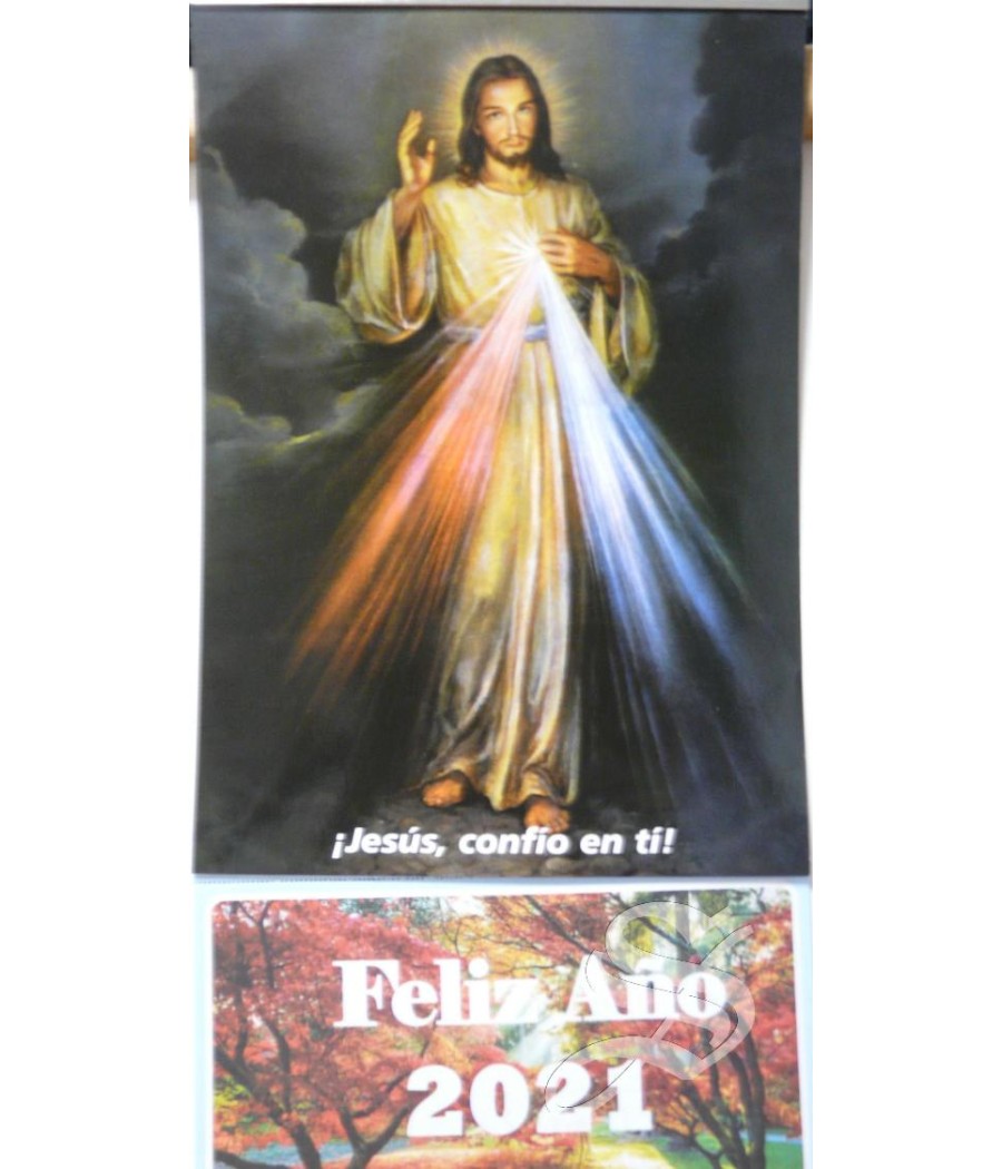 CALENDARIO PARED MISERICORDIOSO ALMANAQUE CON FALDILLA 2022