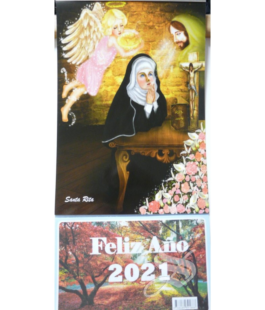 CALENDARIO PARED RITA ALMANAQUE CON FALDILLA 2021