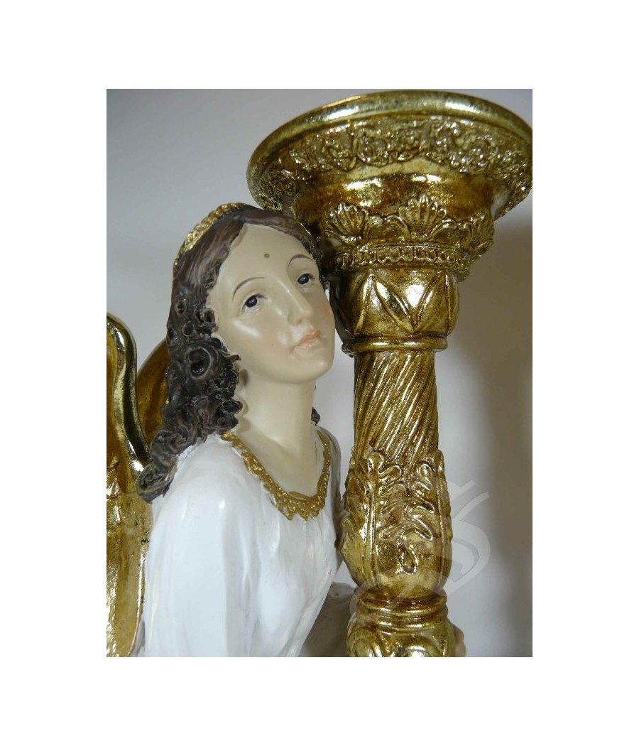 CANDELABRO ANGEL DE RODILLAS 29 CM.