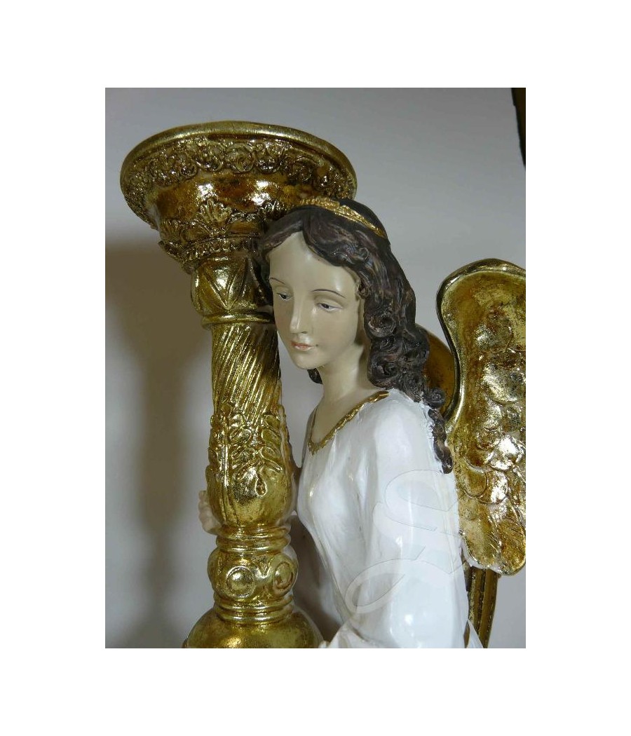 CANDELABRO ANGEL DE RODILLAS 29 CM.