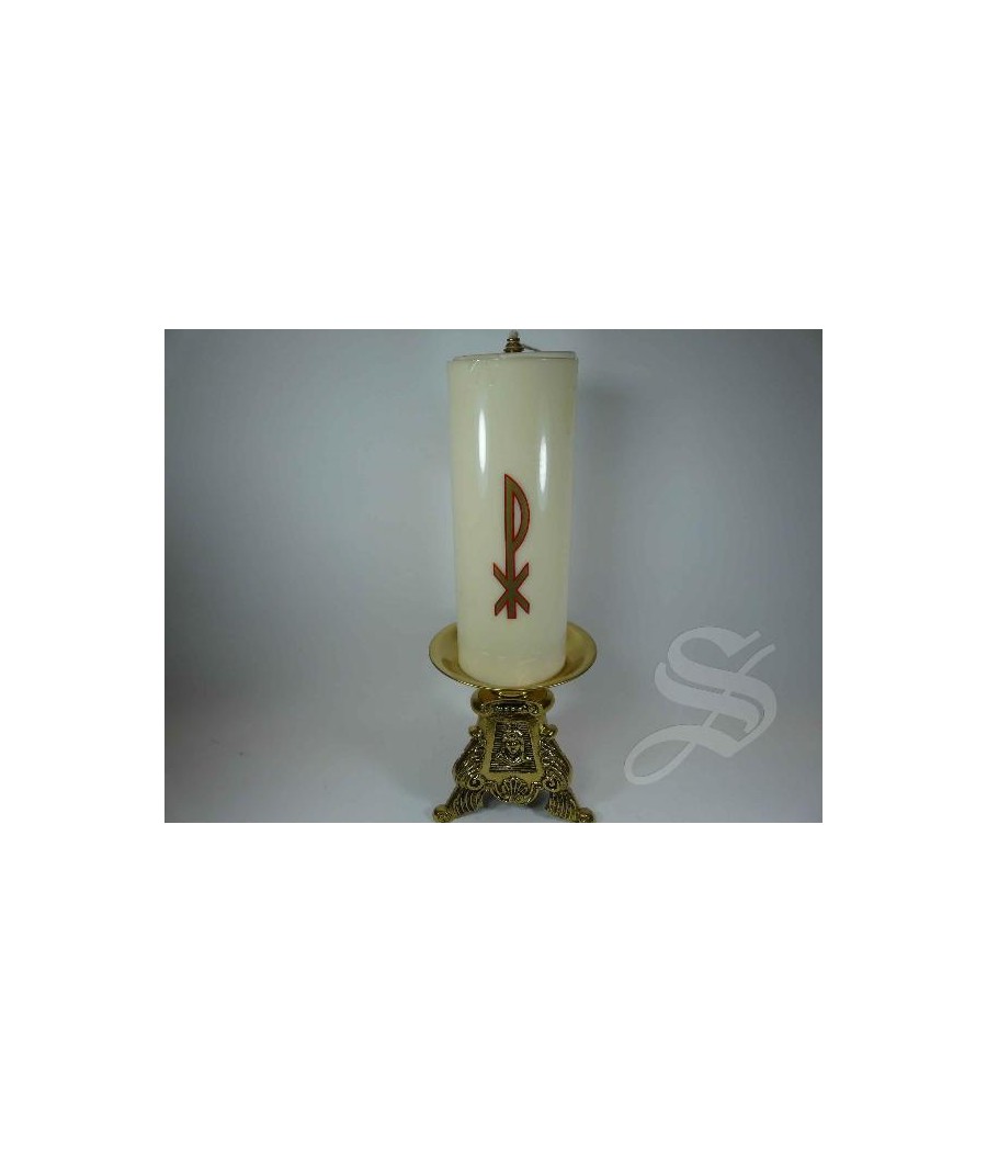 CANDELERO CON VELA ACOPLADA