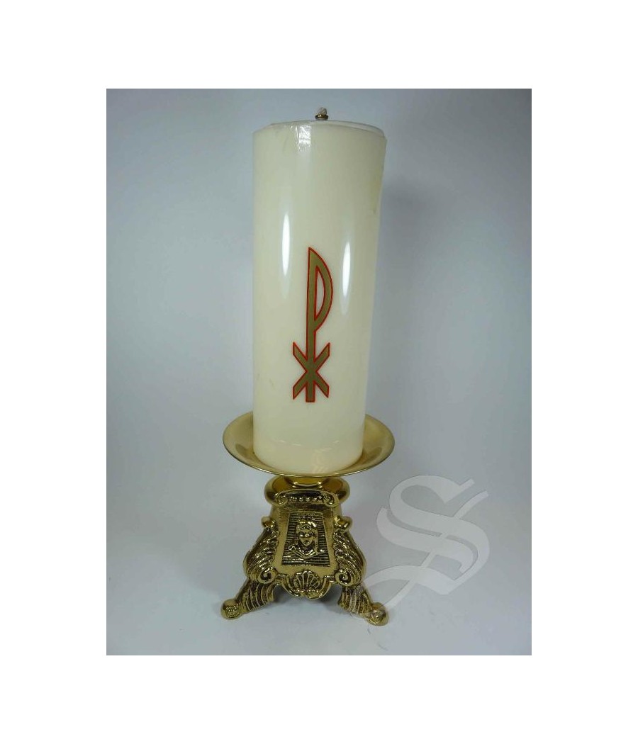 CANDELERO CON VELA ACOPLADA