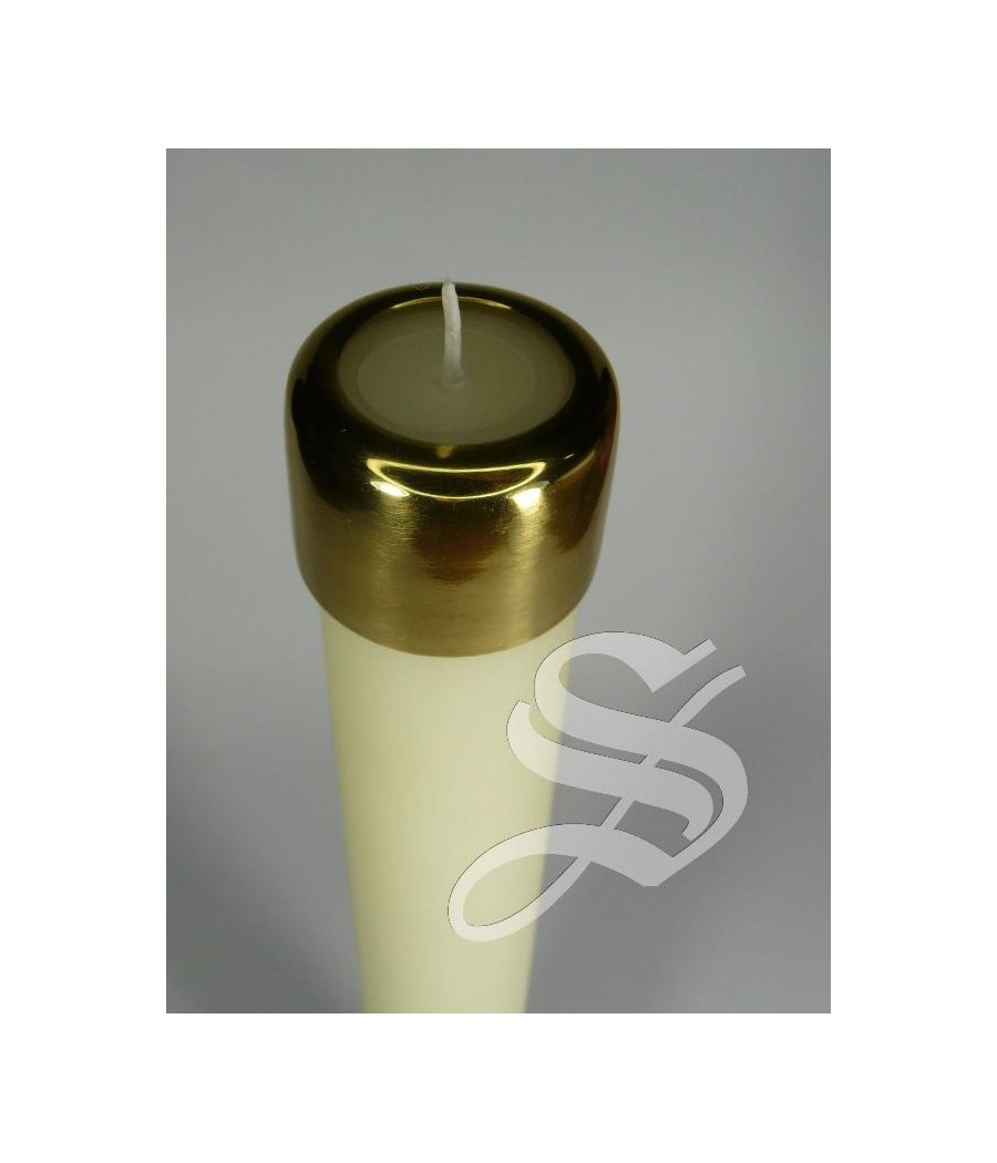 CAPITEL PARA VELAS 3 CM. METAL DORADO