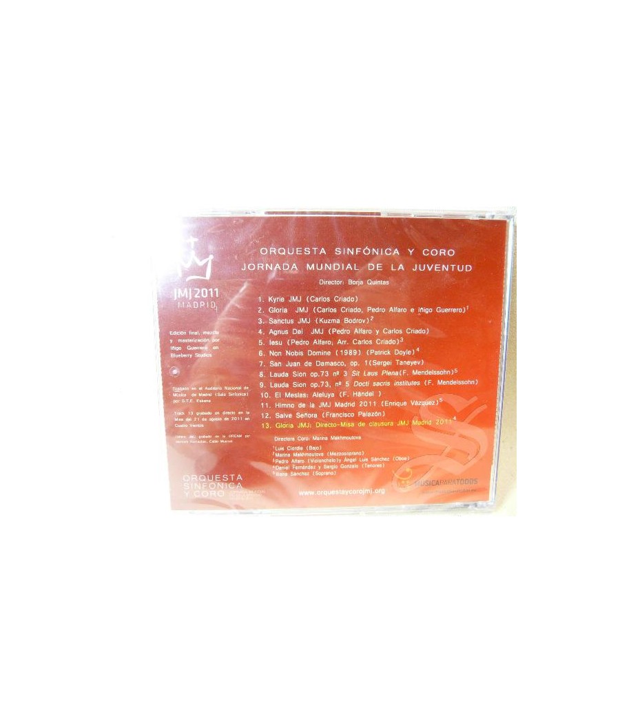 CD JMJ 2011 ORQUESTA SINFONICA Y CORO JMJ