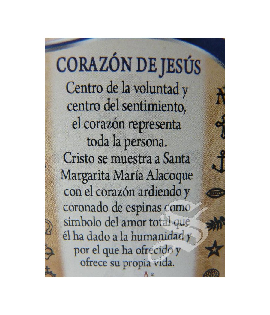 COLGANTE SIMBOLOS DE LA FE CORAZON DE JESUS DE METAL COMUNION CONFIRMACION