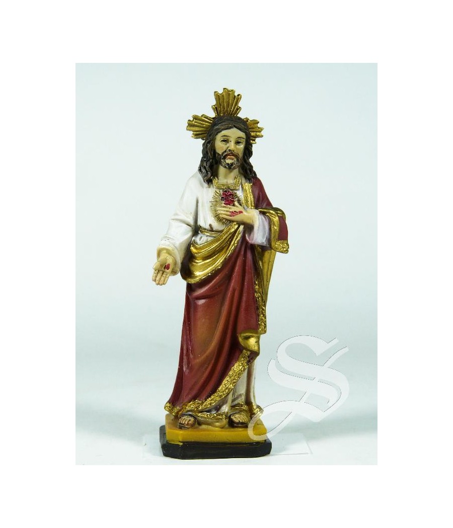 CORAZON DE JESUS  RESINA 8 CM