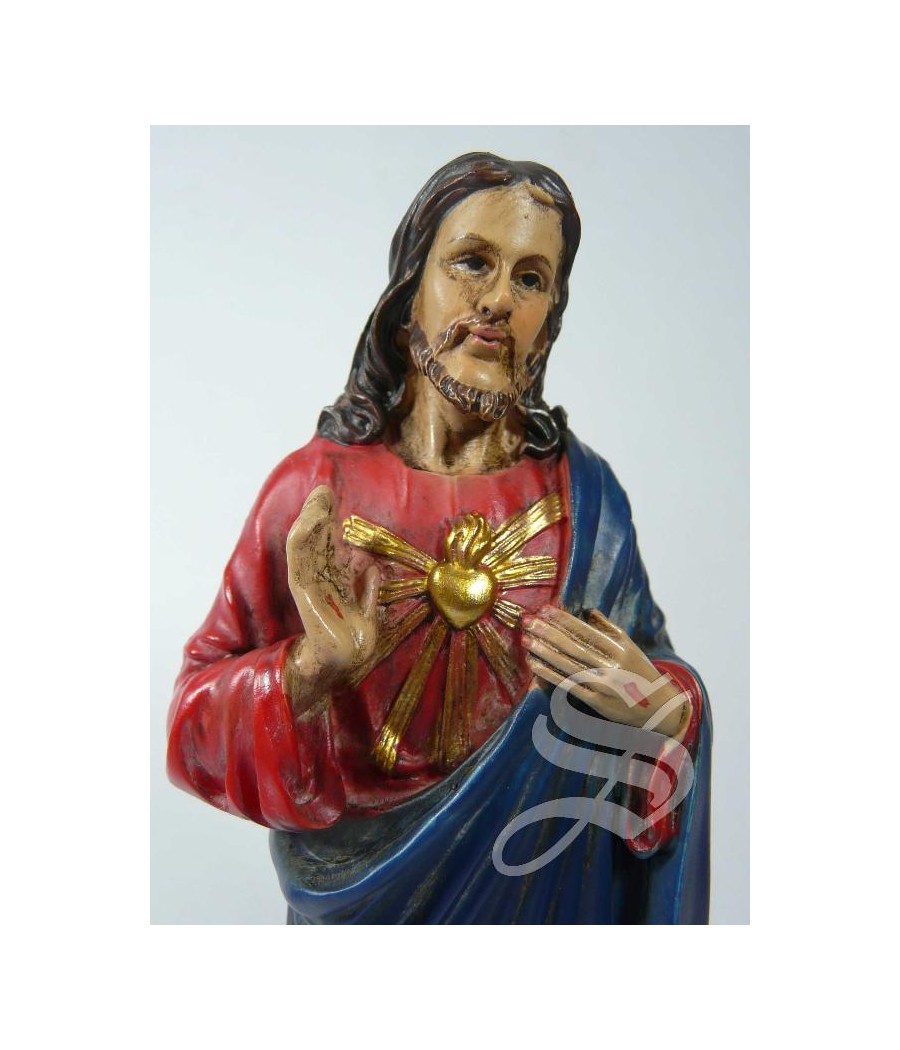 CORAZON DE JESUS 20 CM. RESINA