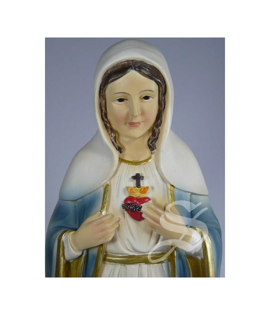 CORAZON DE MARIA 30,5 CM. RESINA