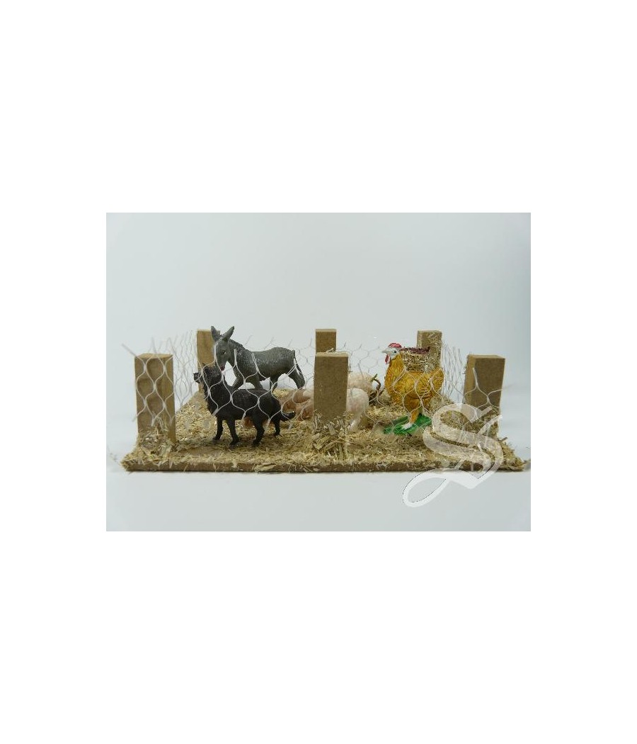 CORRAL CON ANIMALES 27 * 10 * 10