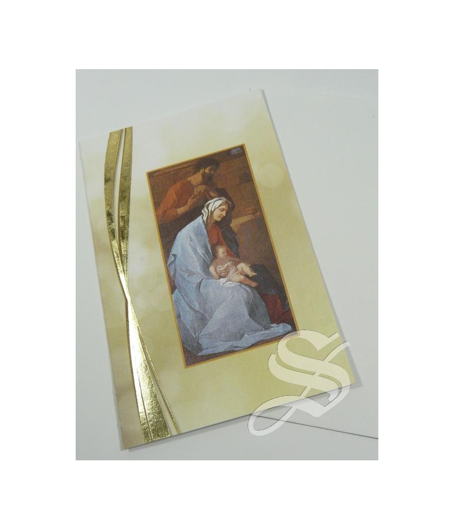 CRISMA NAVIDAD RELIGIOSO 9,5 * 13,5 DOBLE CON SOBRE