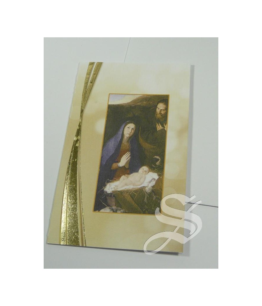 CRISMA NAVIDAD RELIGIOSO 9,5 * 13,5 DOBLE CON SOBRE