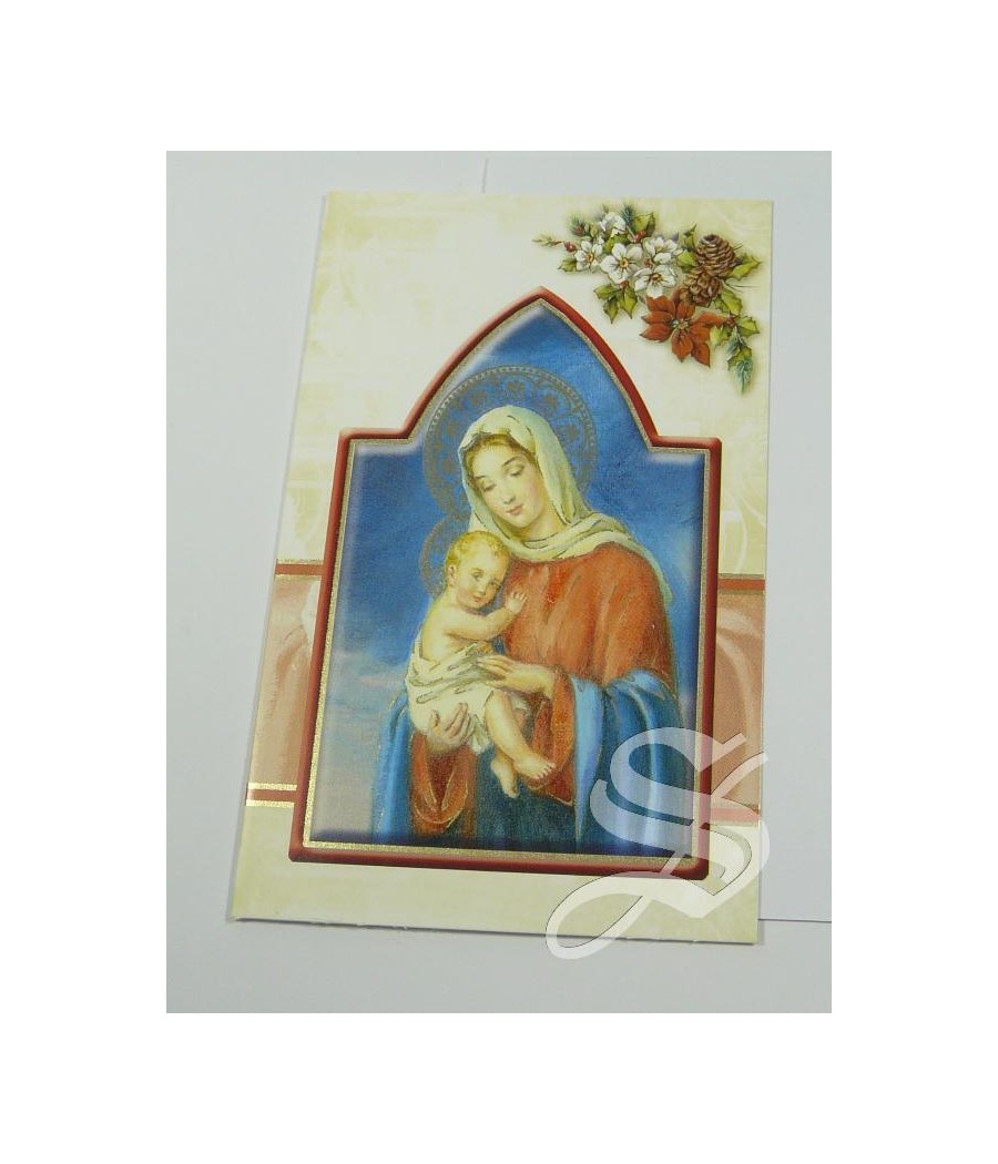 CRISMA NAVIDAD RELIGIOSO 9,5 * 13,5 DOBLE CON SOBRE