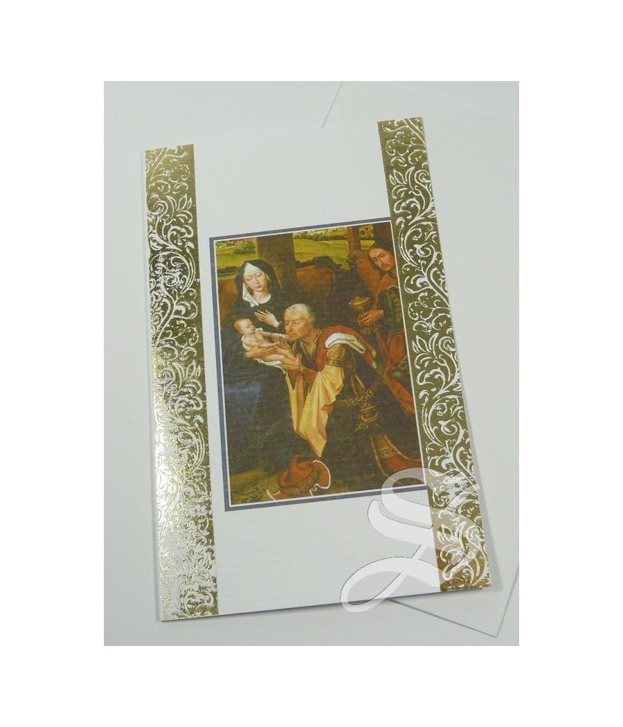 CRISMA NAVIDAD RELIGIOSO 9,5 * 13,5 DOBLE CON SOBRE