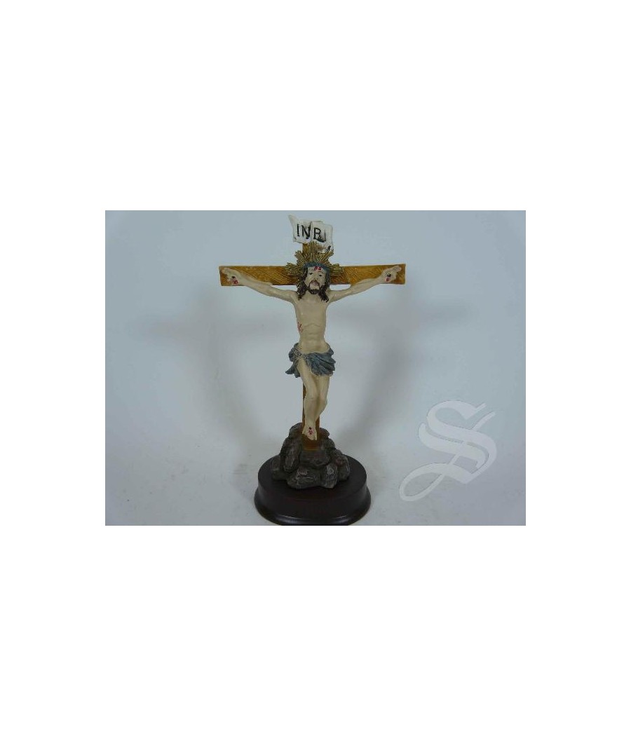 CRISTO CRUZ 10CM. CON BASE