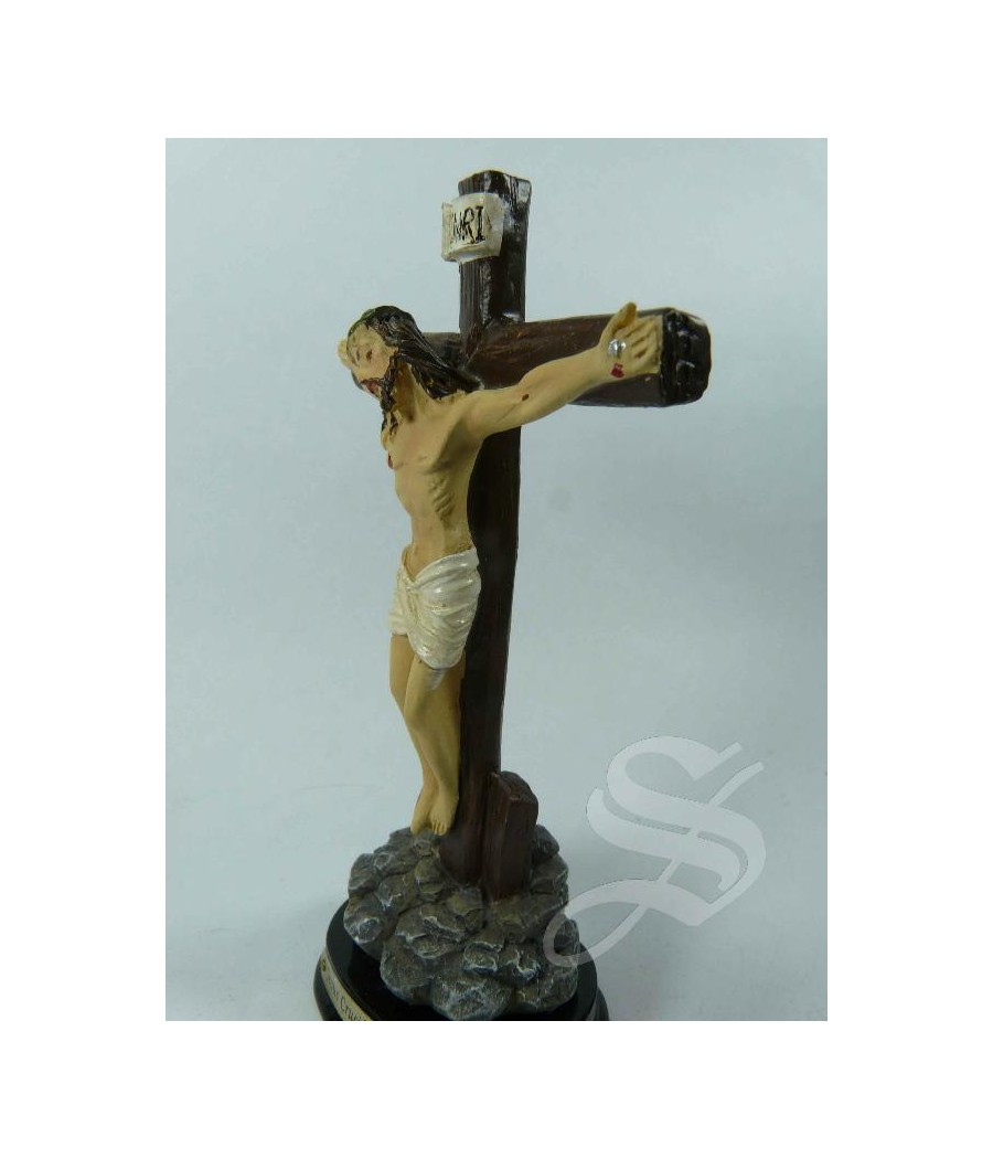 CRISTO CRUZ 10CM. CON BASE