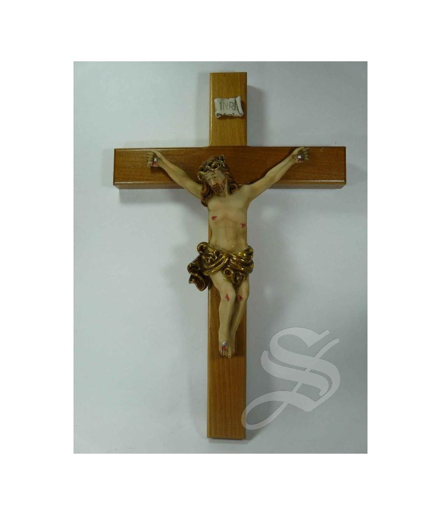 CRUCIFIJO 36CMS. CRISTO EN RESINA