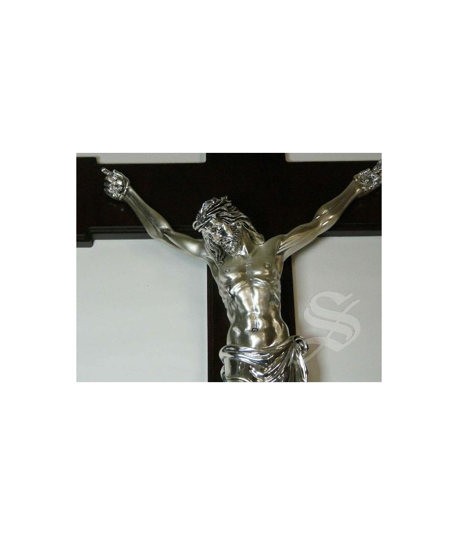 CRUCIFIJO 52 CM PLATA