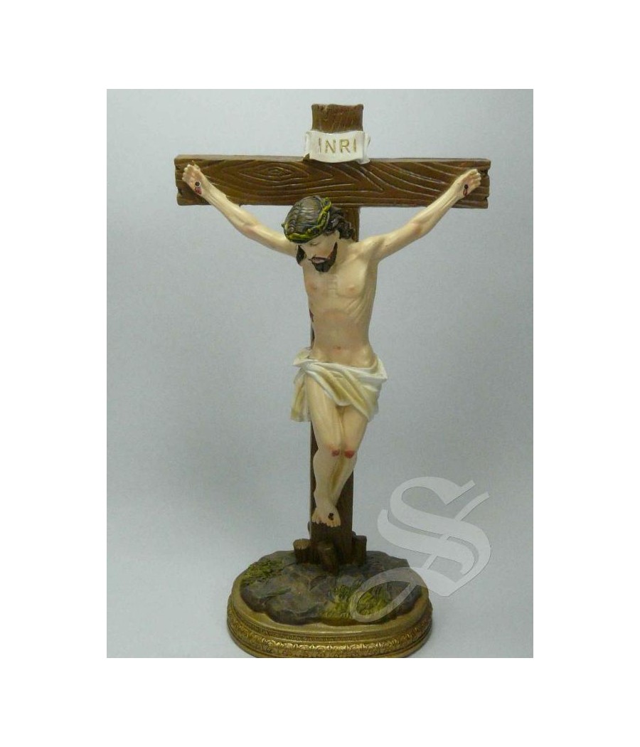 CRUCIFIJO CON BASE 20 CM