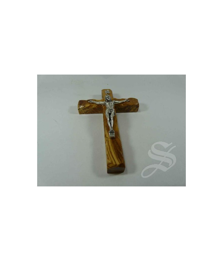 CRUCIFIJO EN OLIVO 15 CM. CRISTO METAL