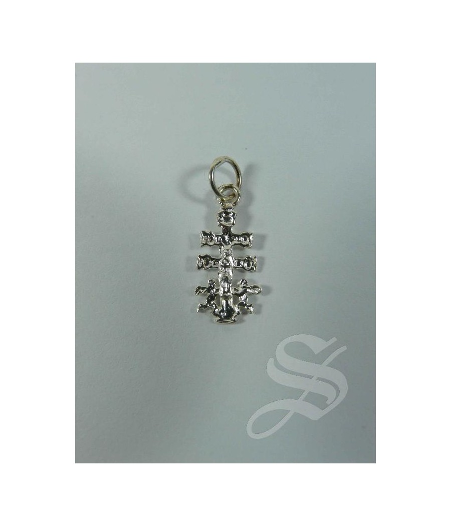 CRUZ CARAVACA T0   17 X 8 MM. PLATA PLANA
