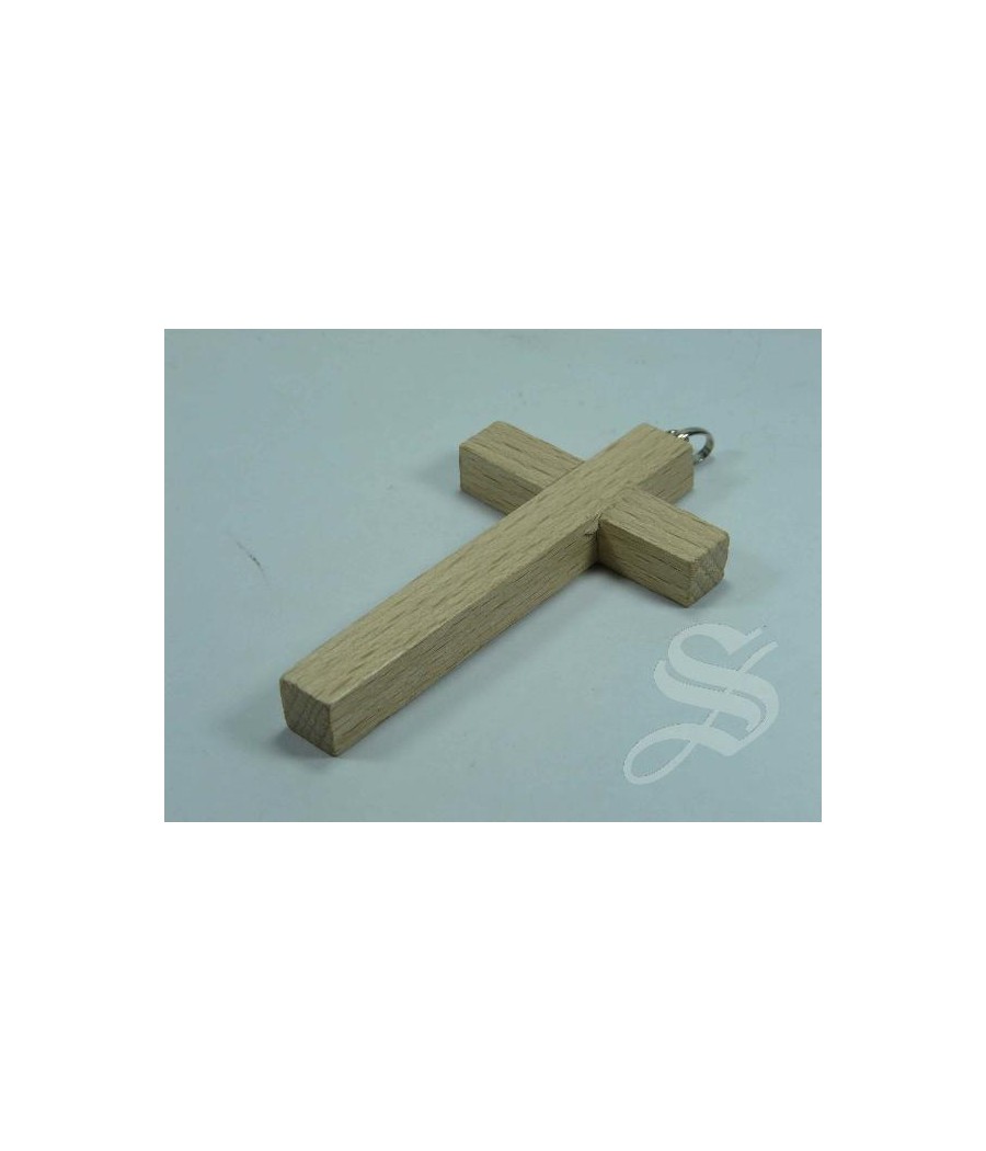 CRUZ COMUNION MADERA HAYA SIN CRISTO 4.5 X 8.5CM