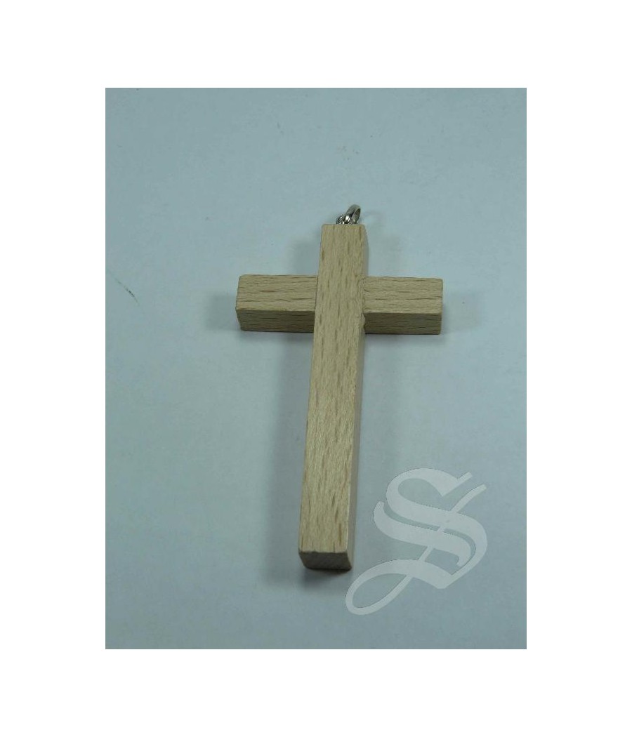 CRUZ COMUNION MADERA HAYA SIN CRISTO 4.5 X 8.5CM